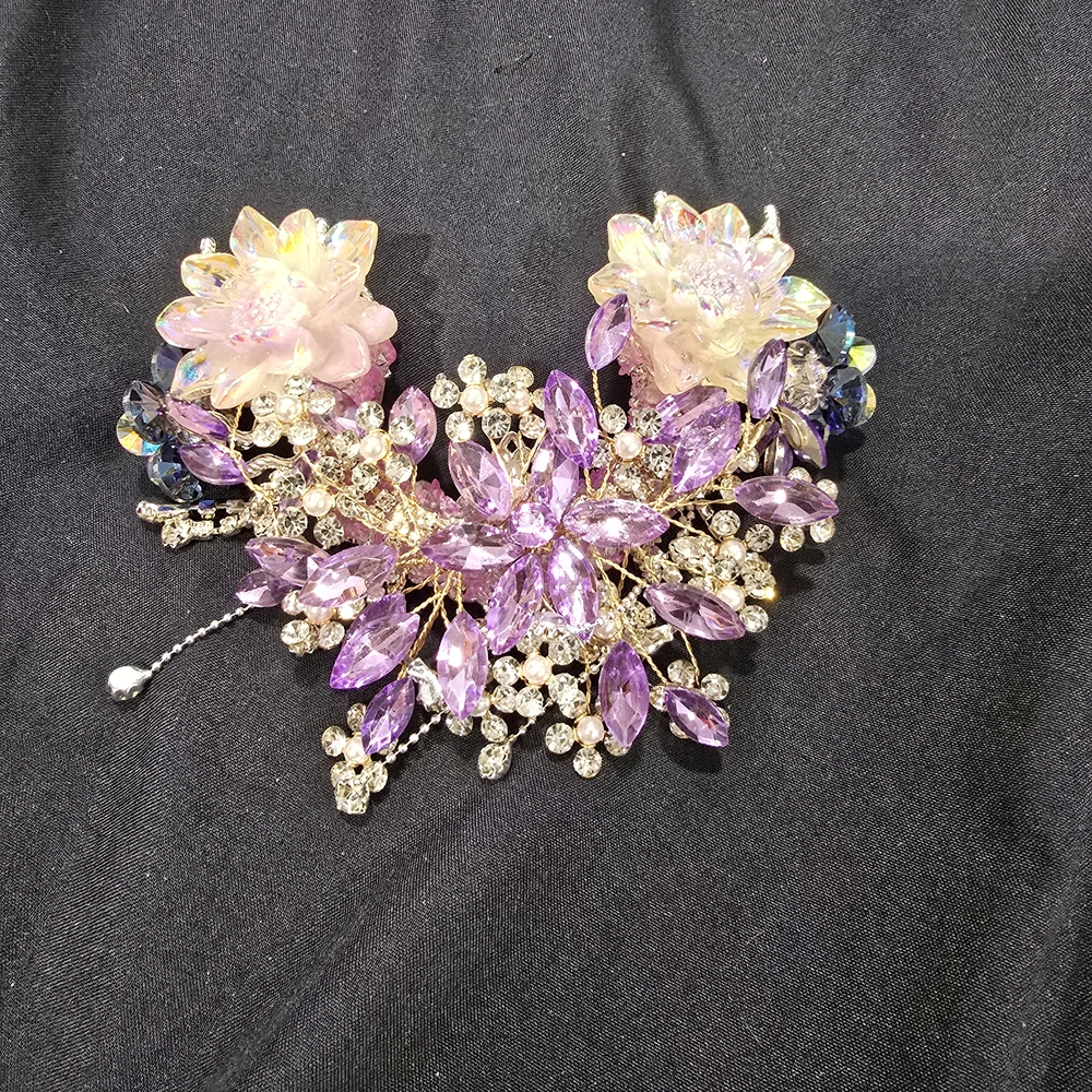 Elegant Floral Crystal Moon Bead  For Pens